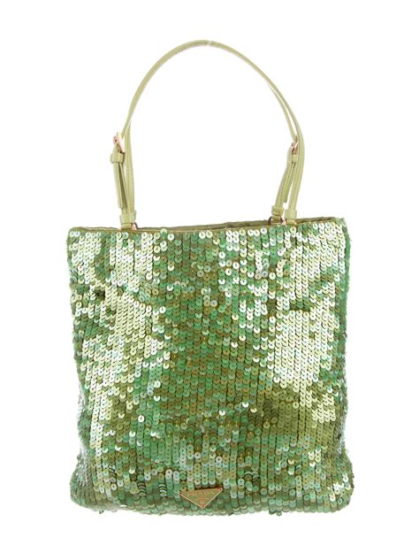 green sequin prada bag|sparkly prada bag.